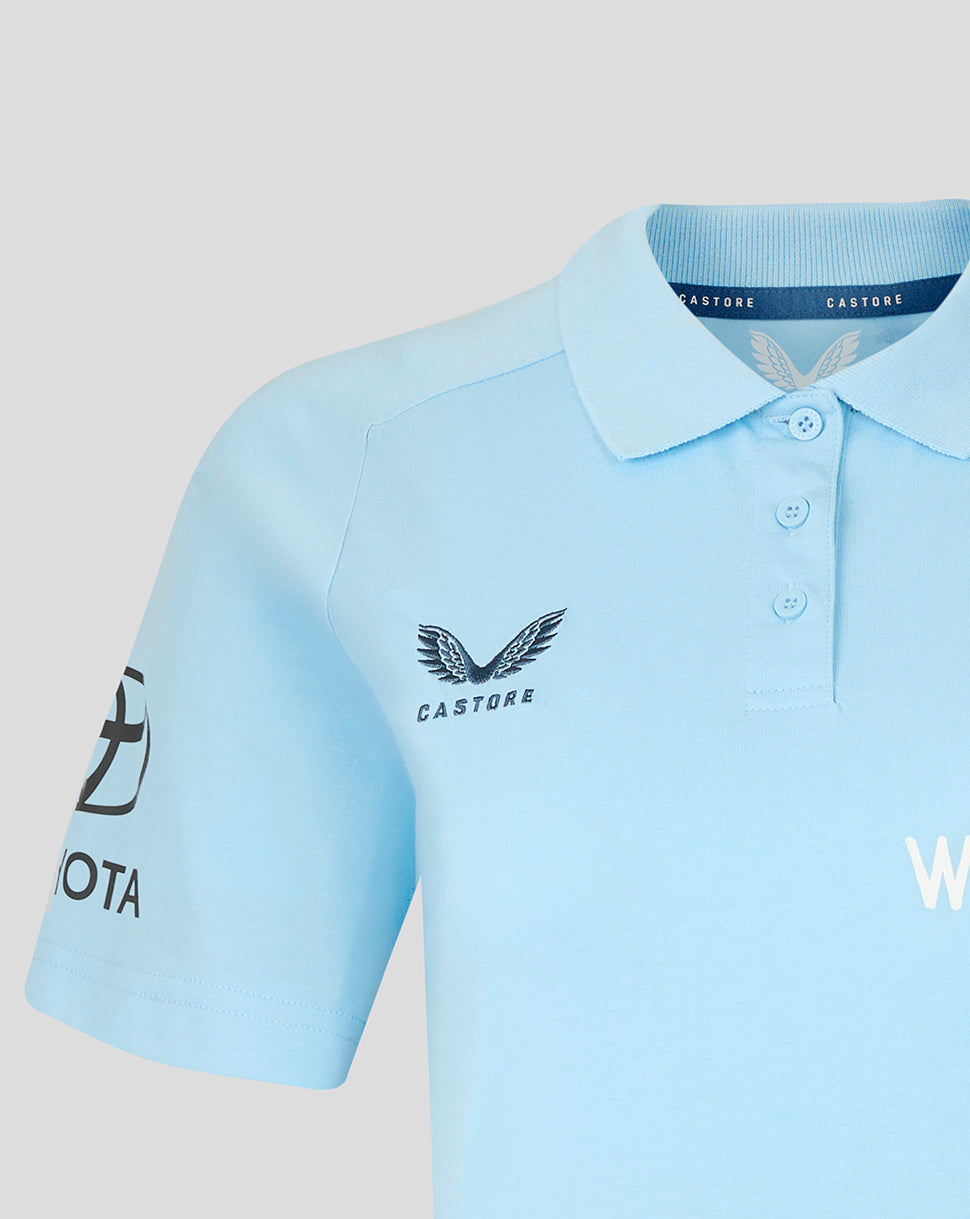 England Cricket Damen 26/27 Off Pitch Poloshirt - Blau