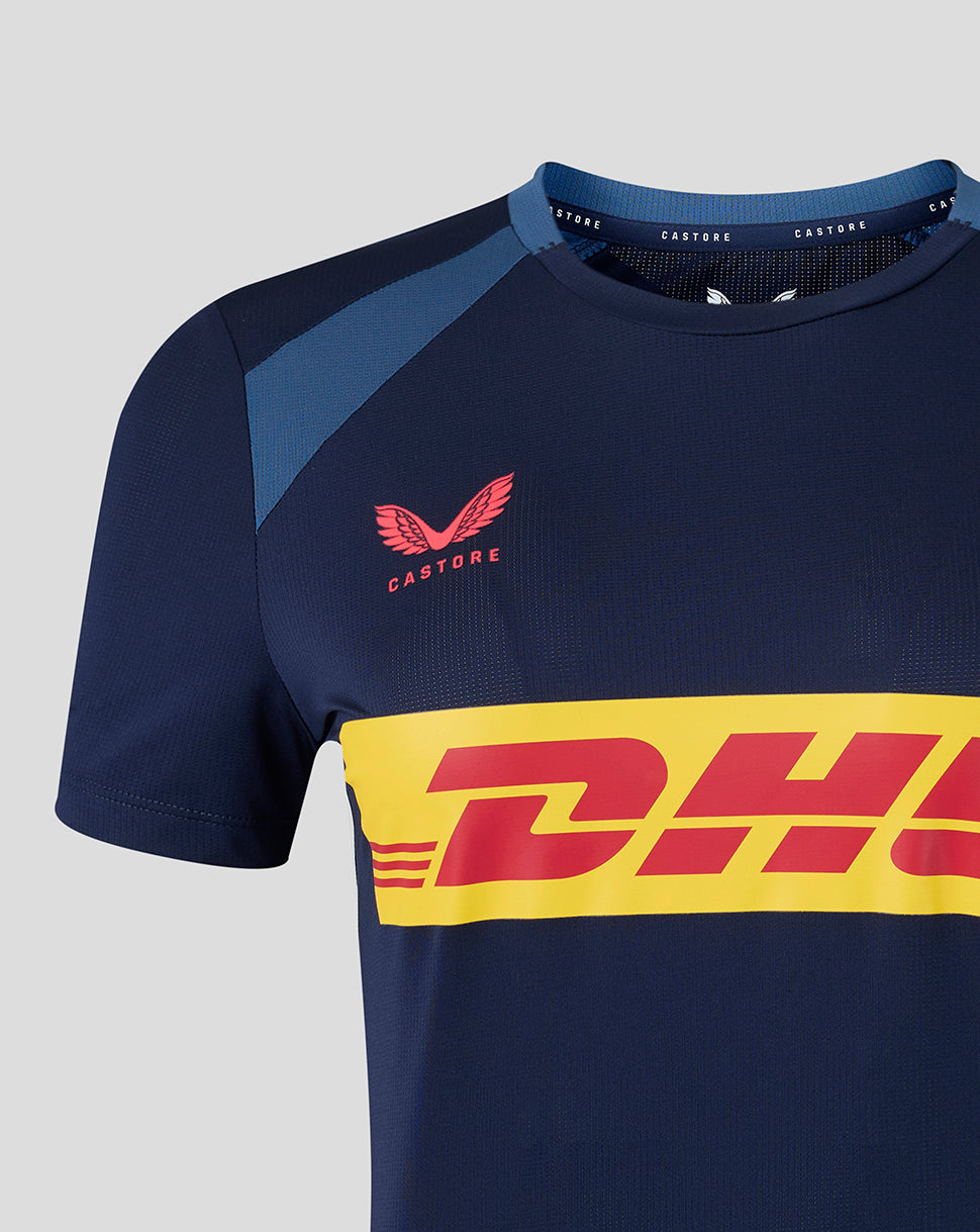 Harlequins Damen 2026/27 Trainings-Kurzarm-T-Shirt - Marineblau