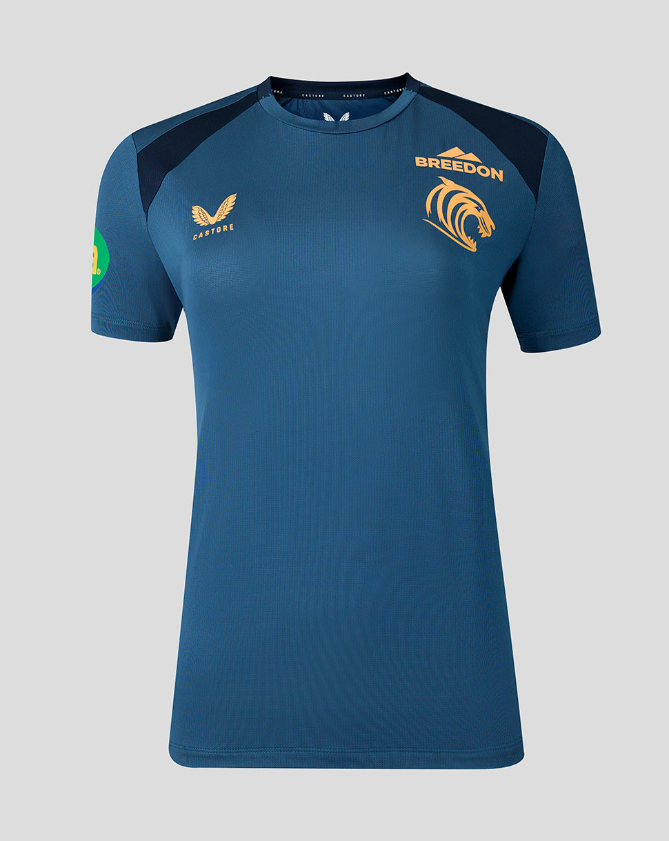 Leicester Tiger Damen 2026/27 Training T-Shirt – Blau - Blau