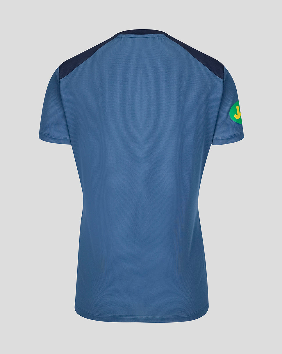 Leicester Tiger Damen 2026/27 Training T-Shirt – Blau - Blau