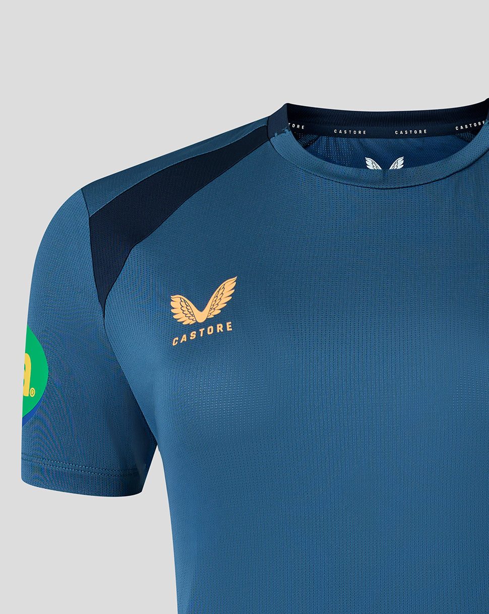 Leicester Tiger Damen 2026/27 Training T-Shirt – Blau - Blau