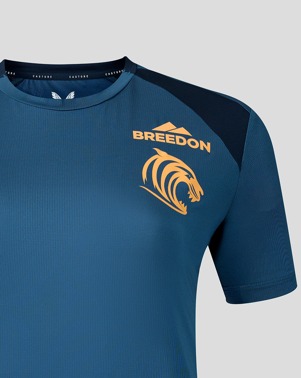 Leicester Tiger Damen 2026/27 Training T-Shirt – Blau - Blau