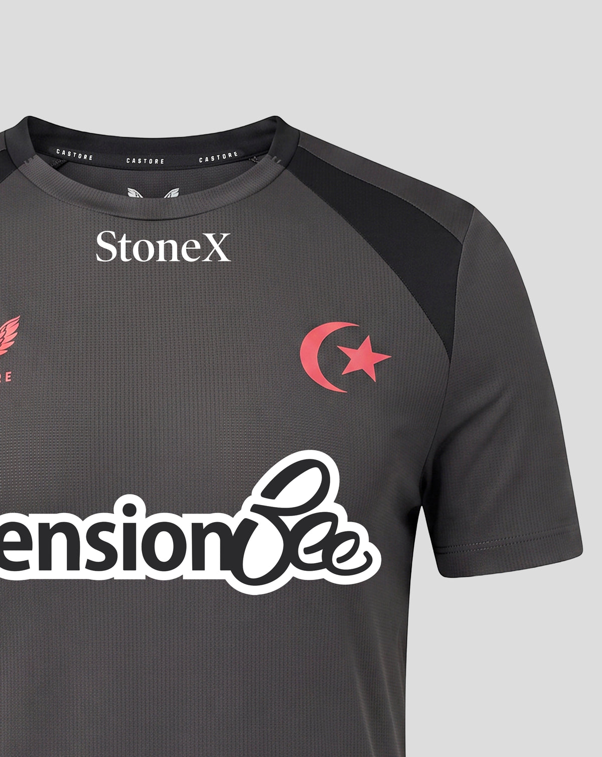 Camiseta Saracens Mujer 2026/27 Training – Gris - Gris/Negro