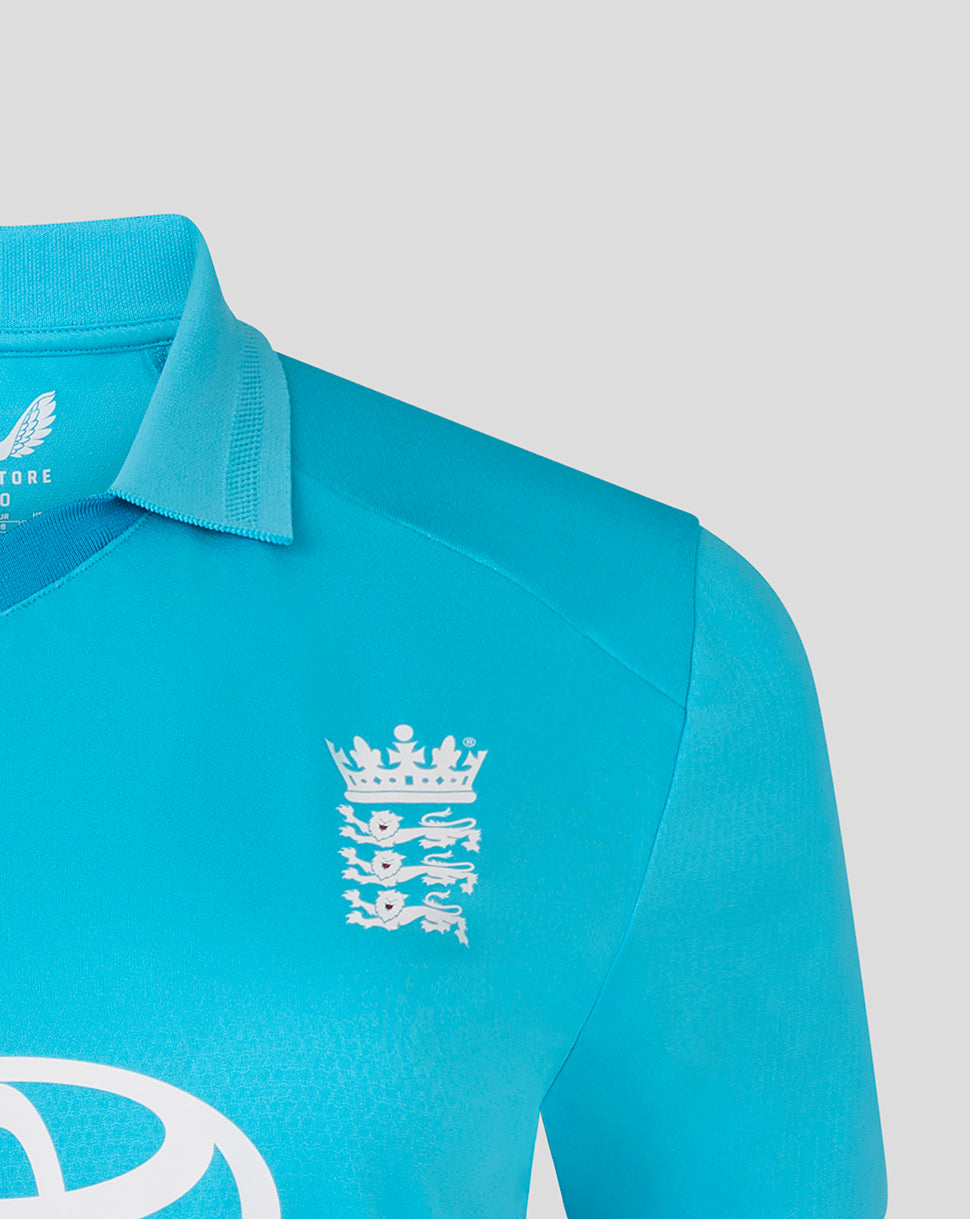 England Cricket Women's 26/27 ODI Pro Short Sleeve Shirt - Blue