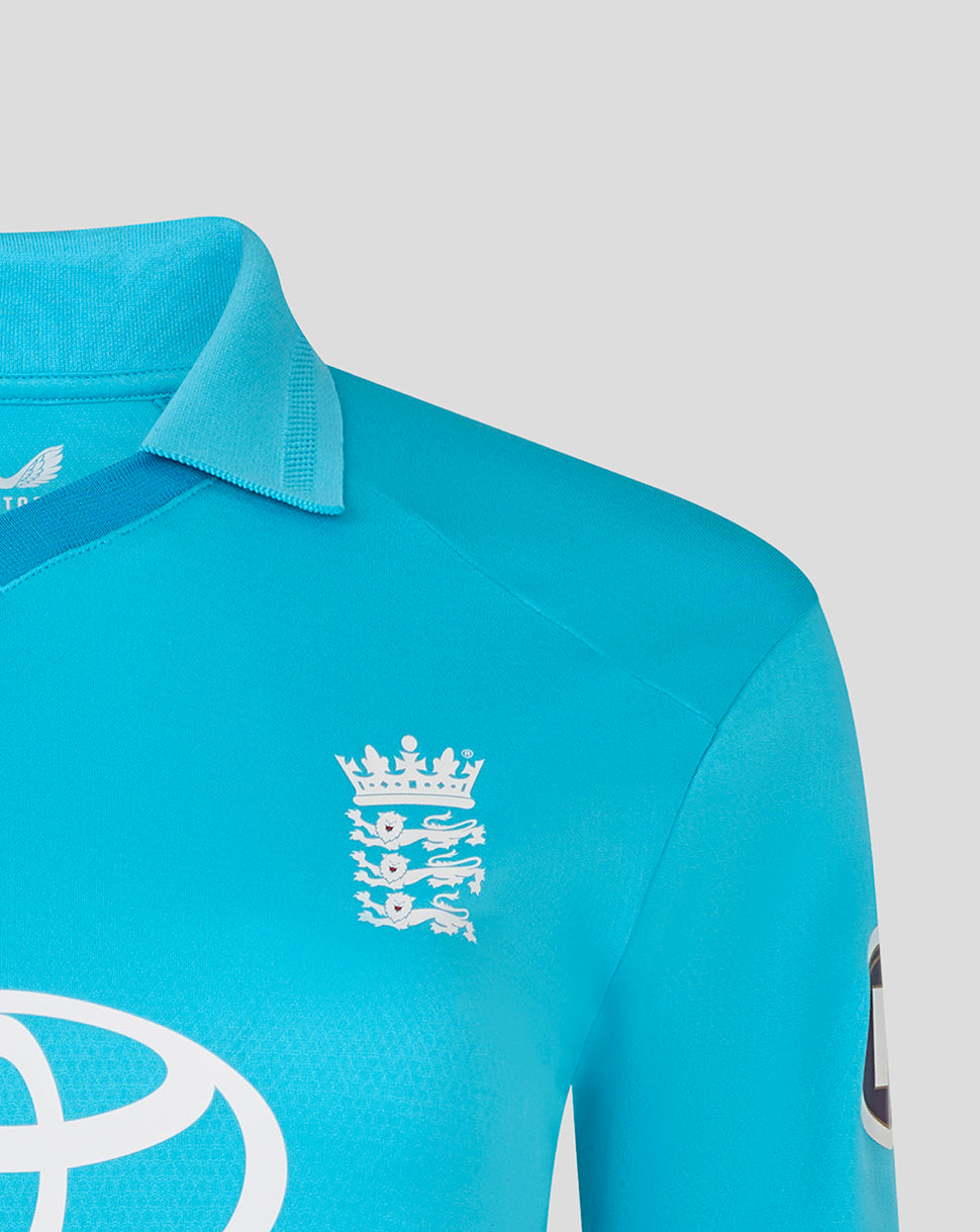 England Cricket Women's 26/27 ODI Pro Long Sleeve Shirt - Blue