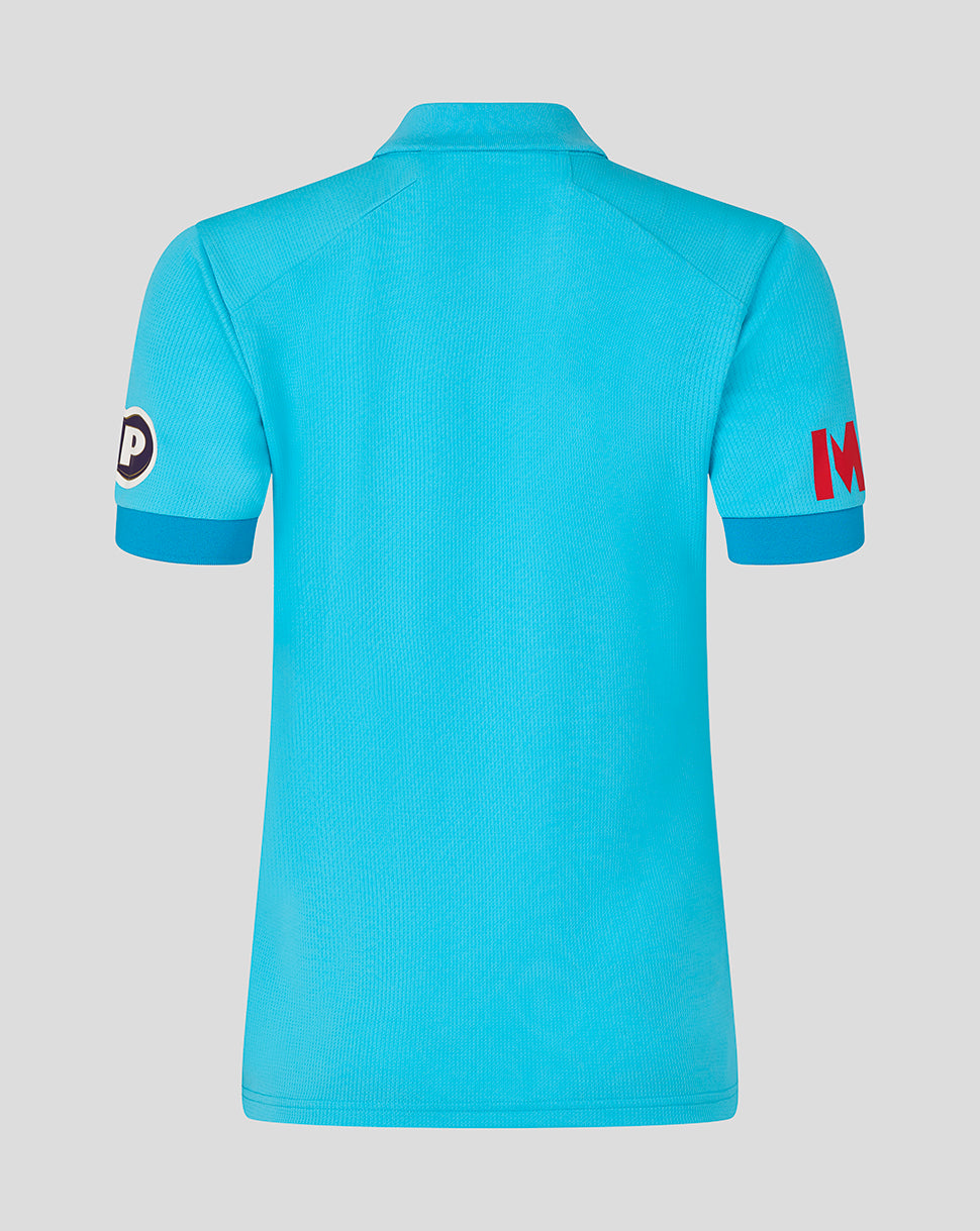 England Cricket Damen-ODI-Replica-Shirt mit kurzen Ärmeln, Grösse 26/27 - Blau