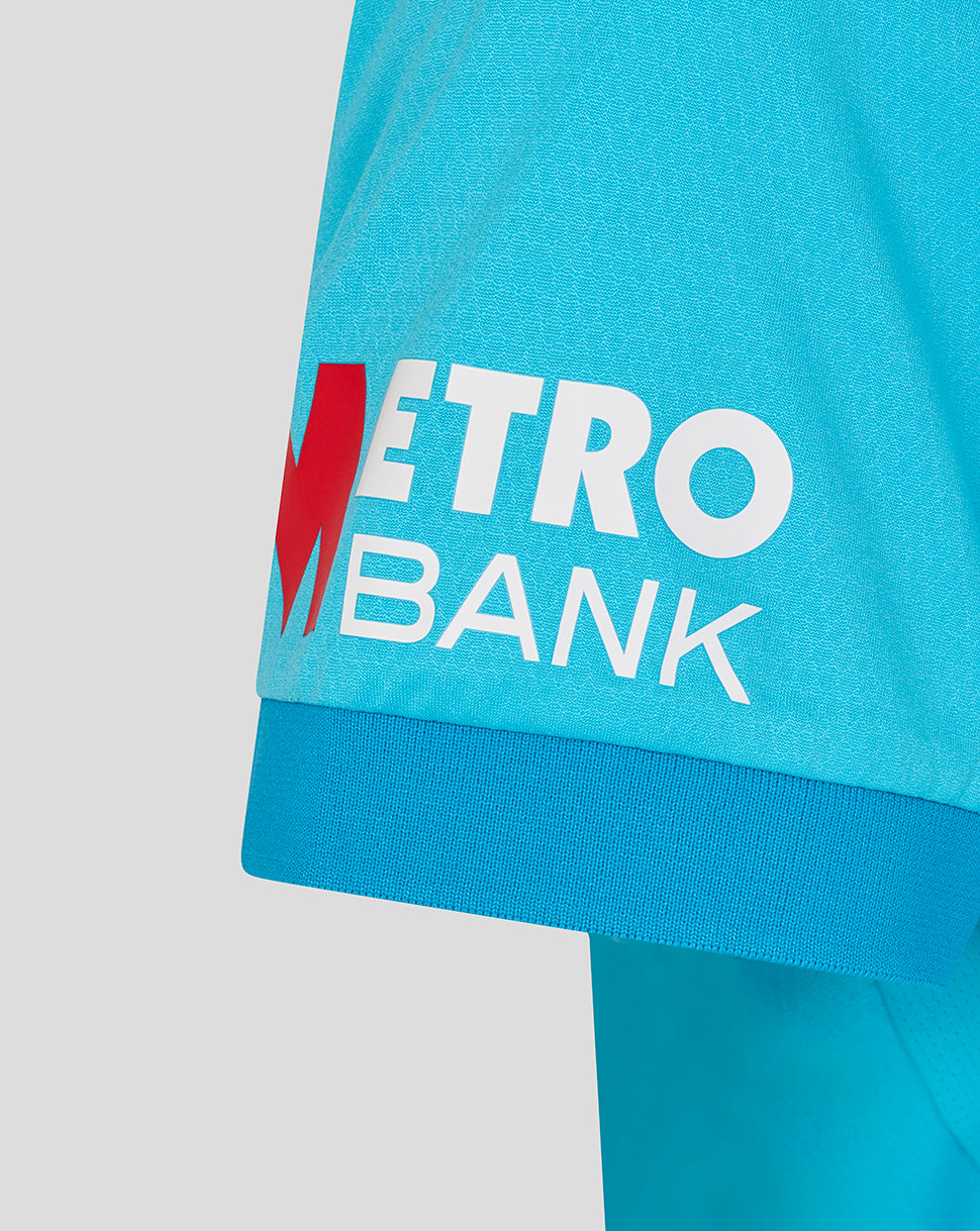 England Cricket Damen-ODI-Replica-Shirt mit kurzen Ärmeln, Grösse 26/27 - Blau