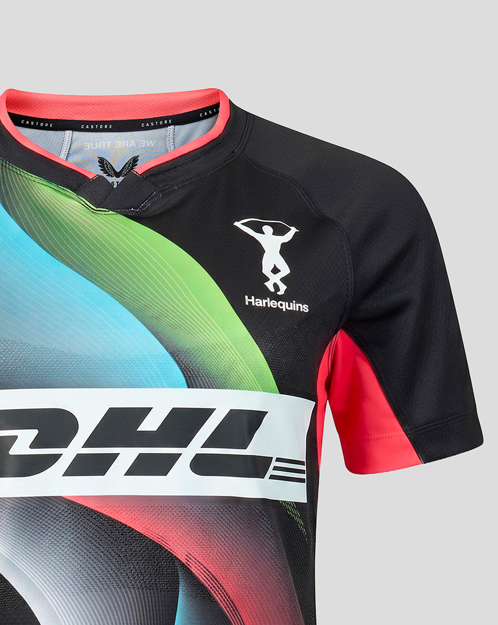 Harlequins Damen 2026/27 Ausweich Pro Trikot - Schwarz/Mehrfarbig
