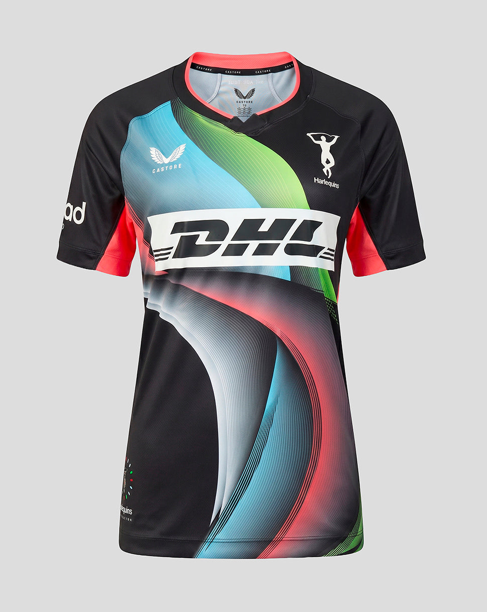 Harlequins Dames 2026/27 Derde Replica Shirt - Zwart/Meerkleurig