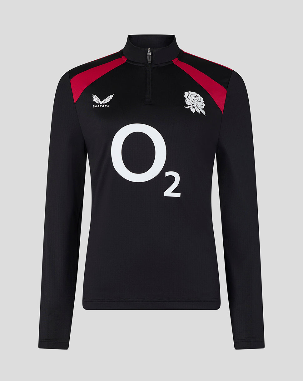 England Rugby Women's 26/27 Training Midlayer Top - Black - Black