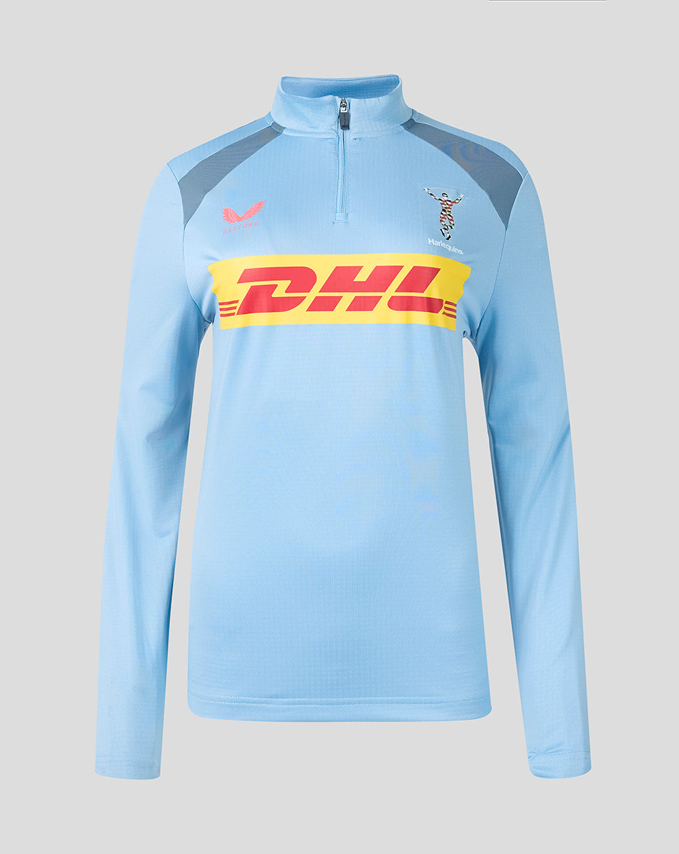 Harlequins Women's 2026/27 Training Quarter Zip Top - Blue