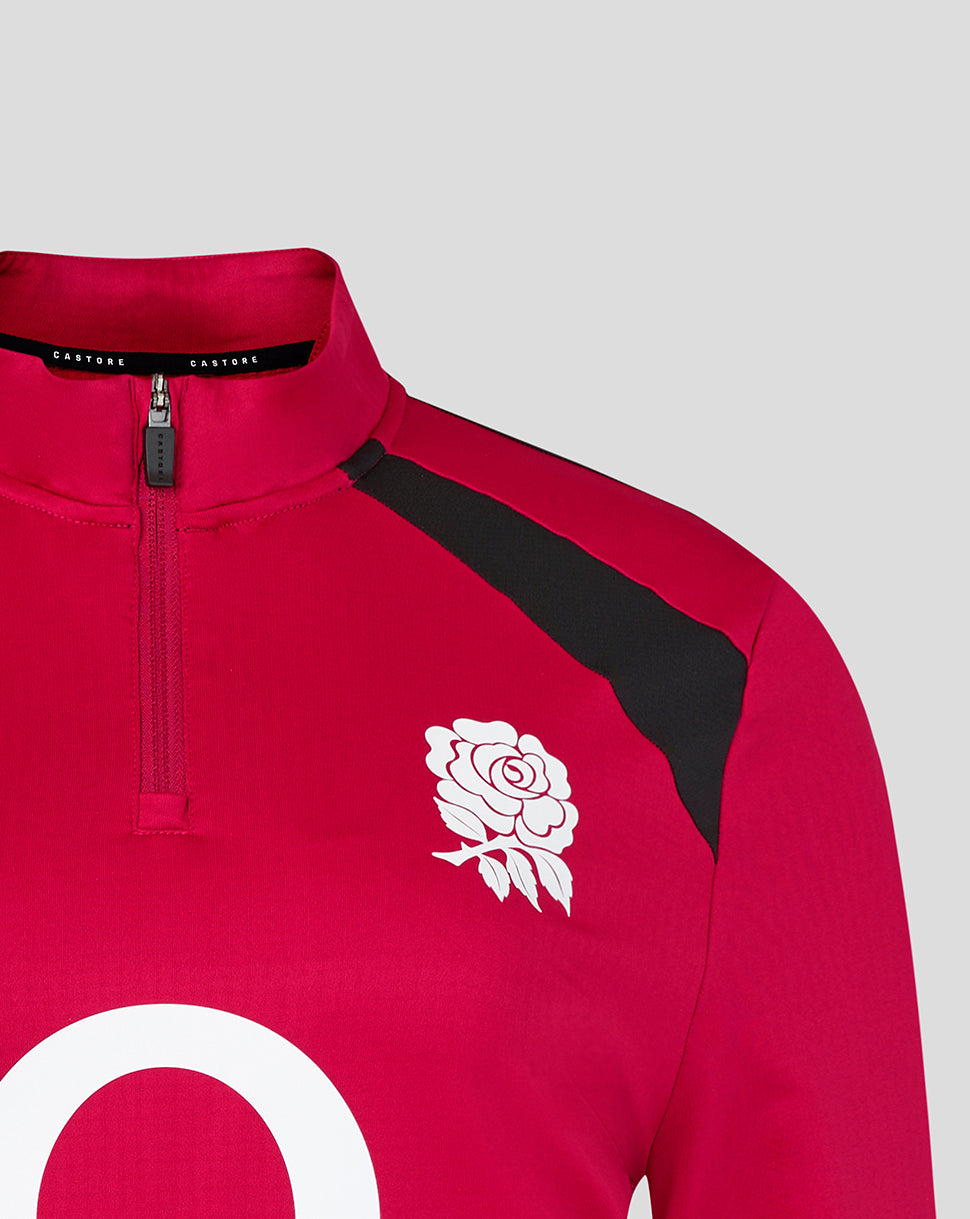 Capa intermedia England Rugby Mujer 26/27 Training Prenda superior – Rojo - Rojo
