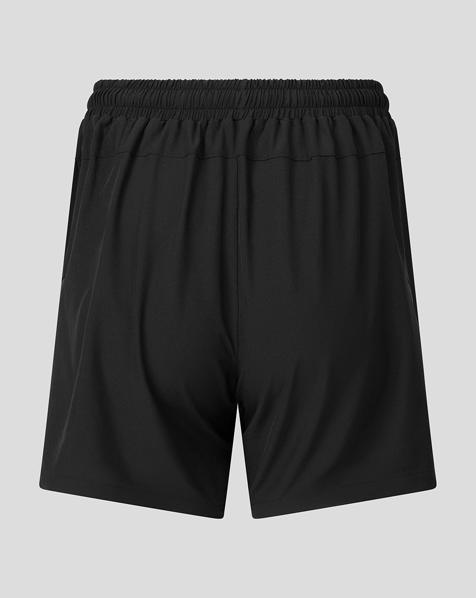 Bath Rugby Damen 2026/27 Training Shorts - Pockets - Schwarz/Gunmetal