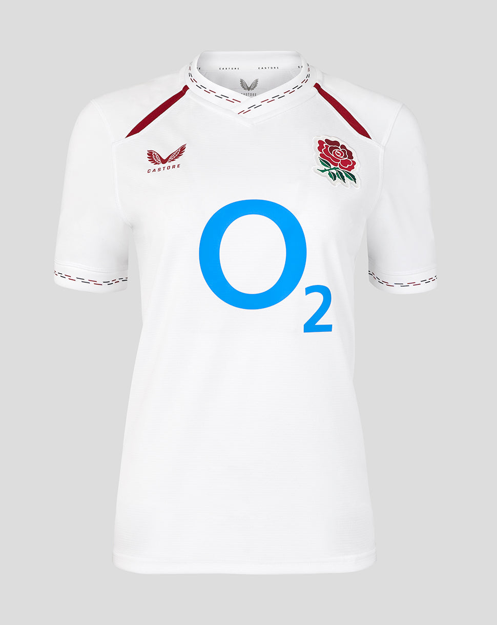 England Rugby Dames 26/27 thuisreplica-shirt met korte mouwen – Wit - Wit