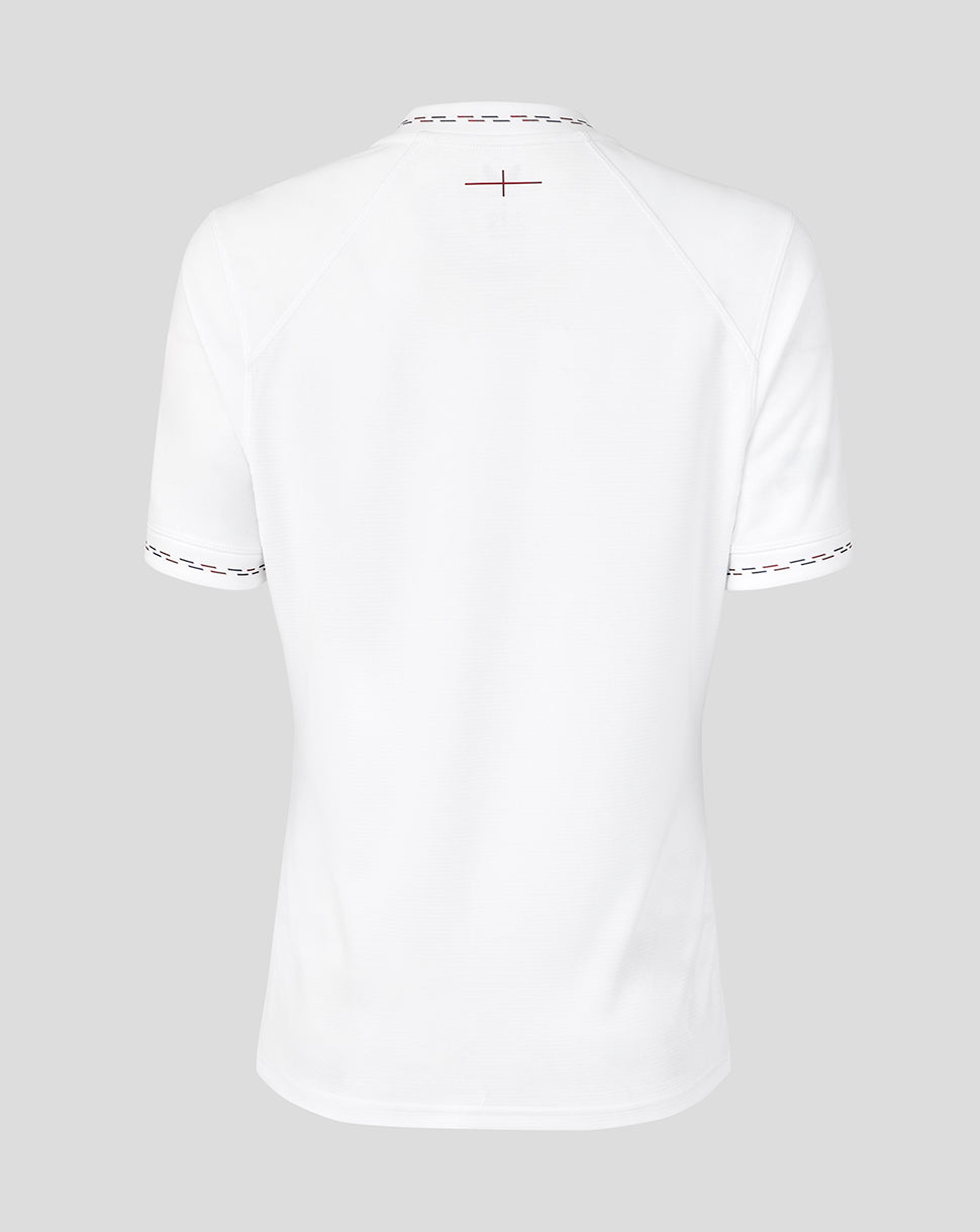 England Rugby Women's 26/27 Home Replica Short Sleeve Shirt - White