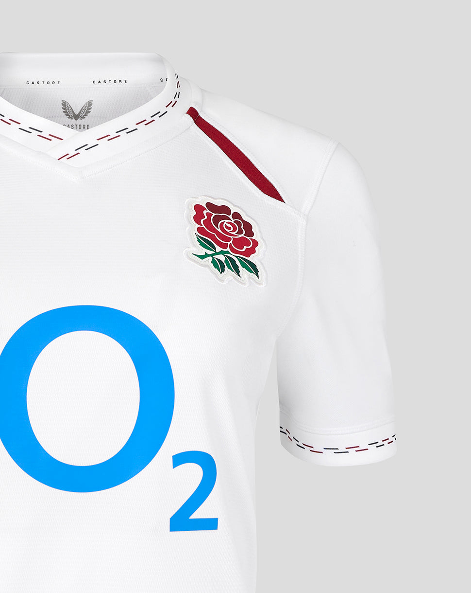 England Rugby Dames 26/27 thuisreplica-shirt met korte mouwen – Wit - Wit