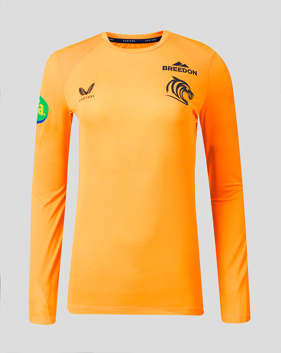 Leicester Tiger dames trainingsshirt met lange mouwen 2026/27 - Oranje - Oranje
