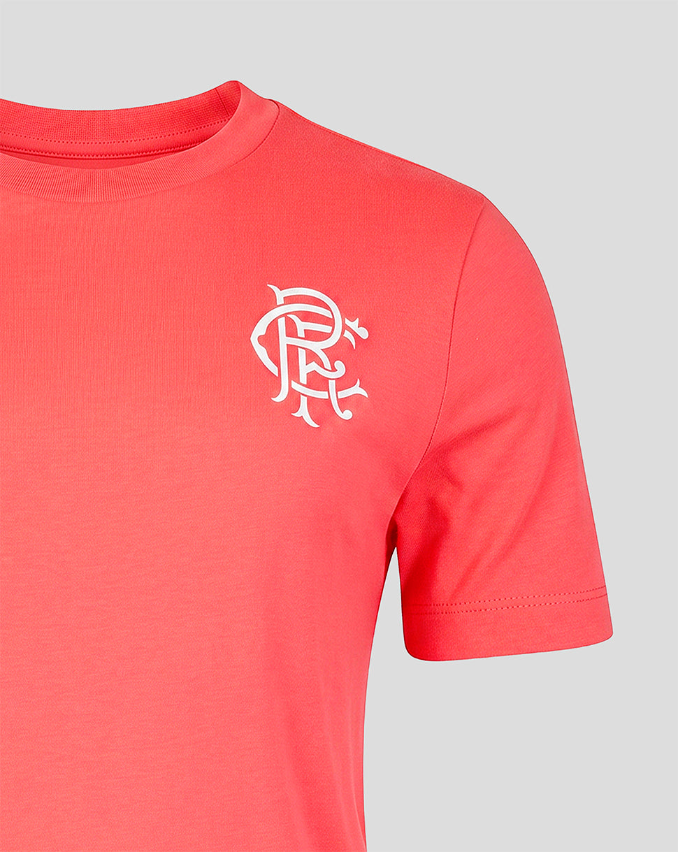 Rangers FC Damen 2026/27 Presentation T-Shirt – Koralle - Koralle