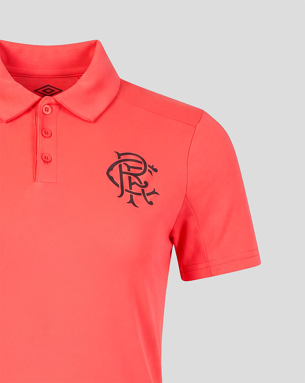 Rangers FC Women's 2026/27 Presentation Polo - Coral - Coral