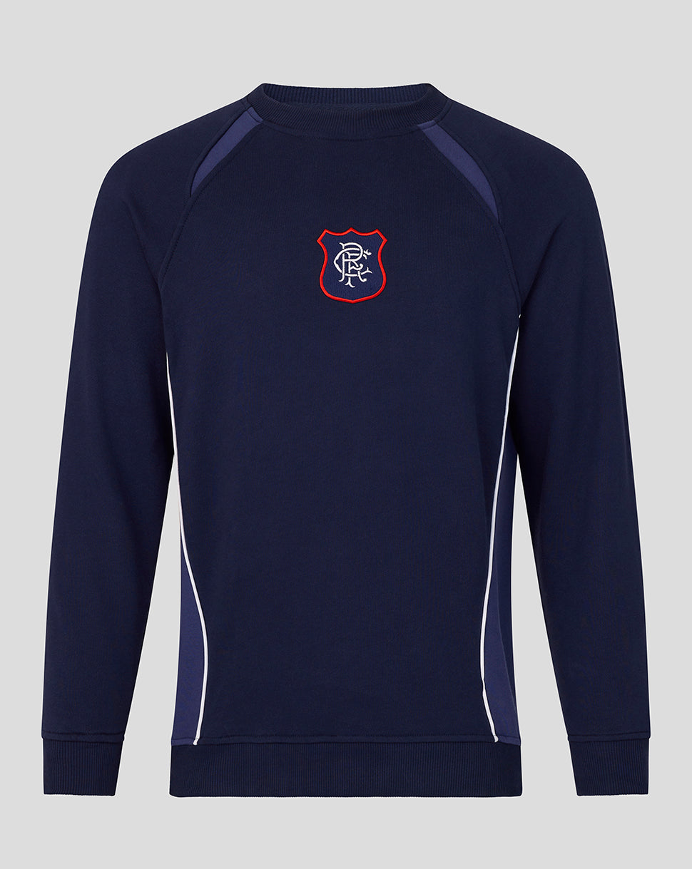 Rangers Unisex 25/26 Panelled Sweatshirt - Navy - Navy/Blue