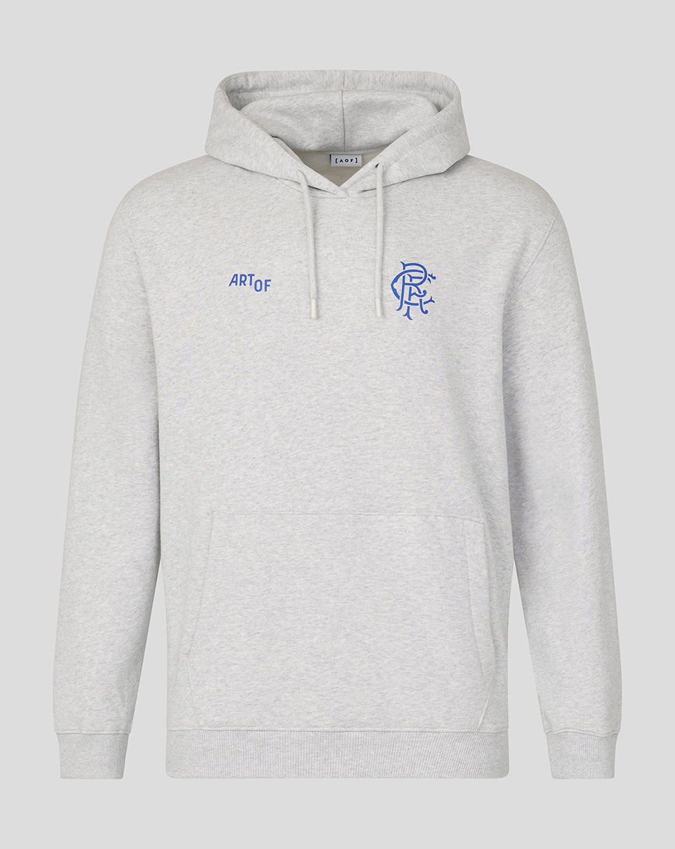 Rangers Unisex 25/26 Art of Football Hoodie - Grey