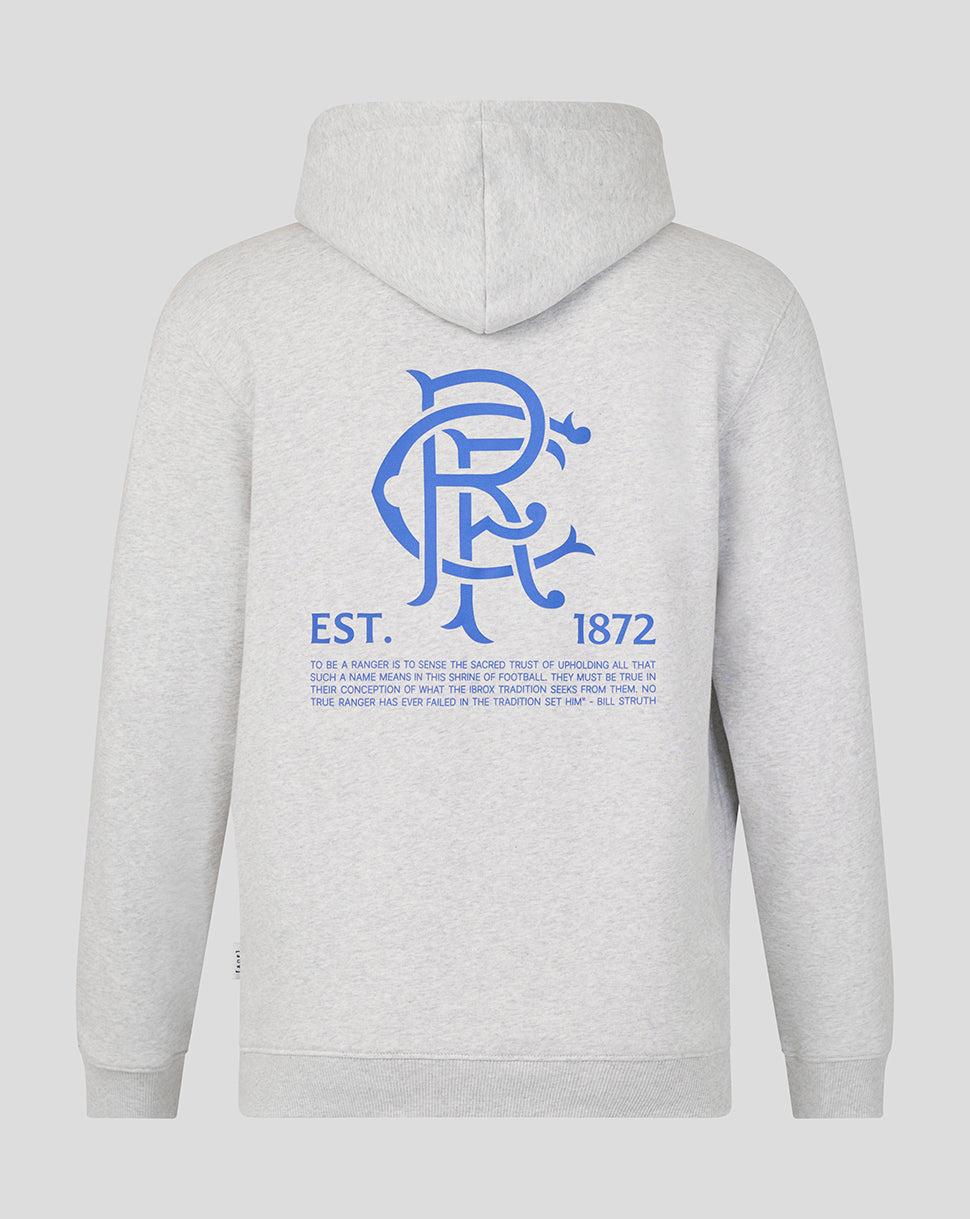 Rangers Unisex 25/26 Art of Football Hoodie - Grey - Grey