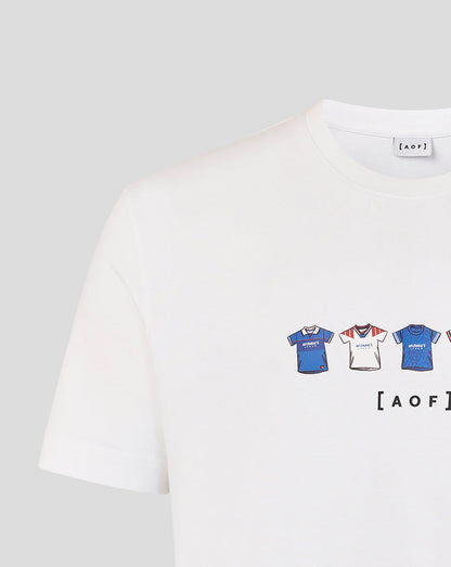 Rangers Unisex 25/26 Art of Football T-Shirt - White
