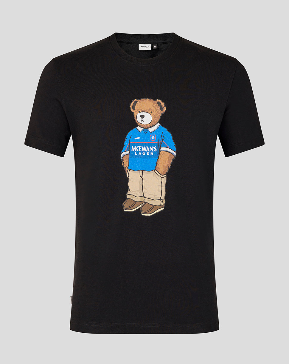 Rangers Unisex 25/26 Art of Football T-Shirt - Black - Black