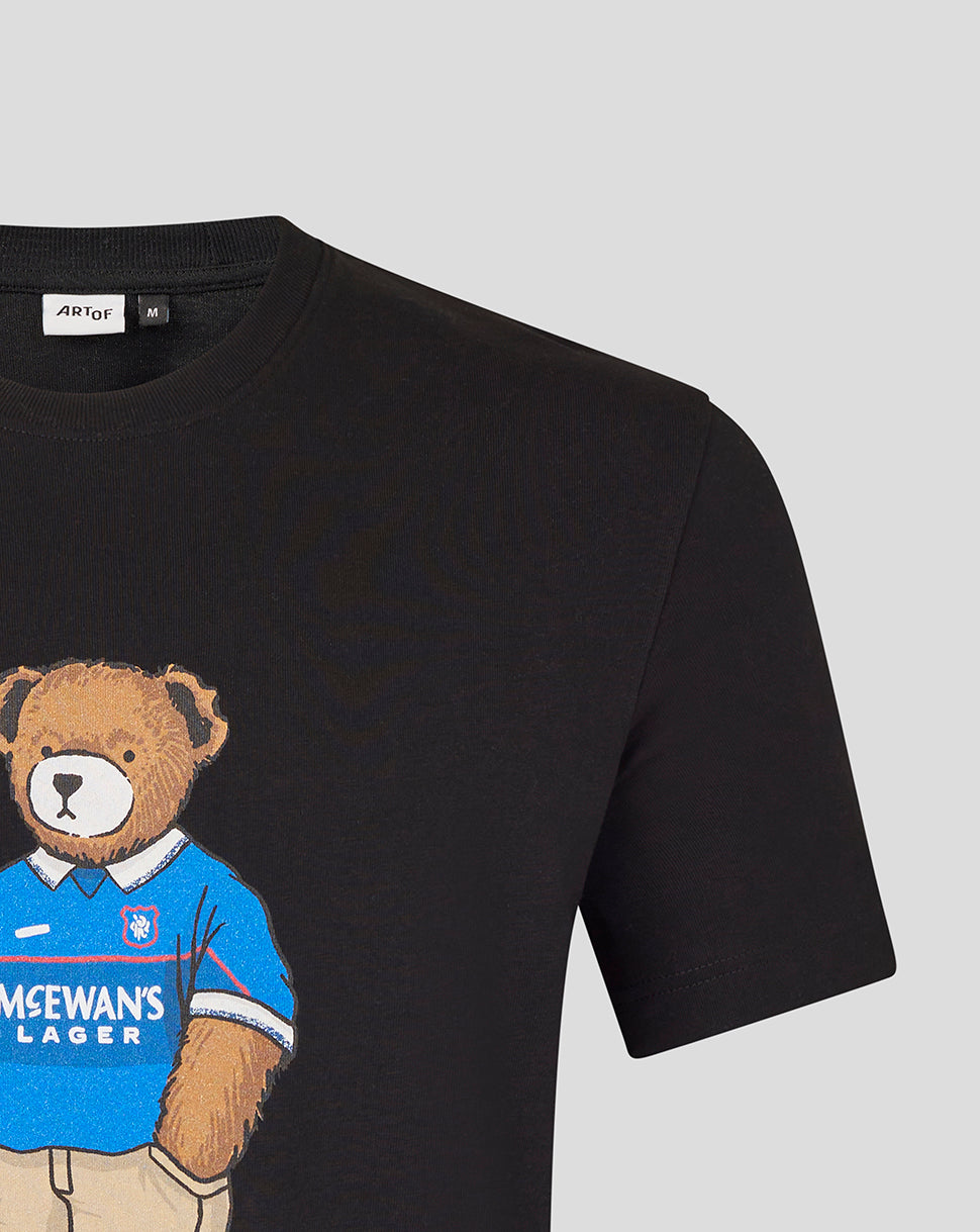 Rangers Unisex 25/26 Art of Football T-Shirt - Black - Black