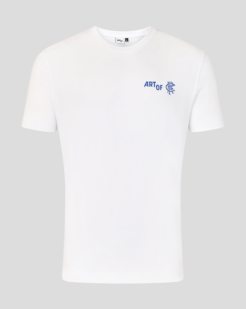 Rangers Unisex 25/26 Art of Football T-Shirt - White - White