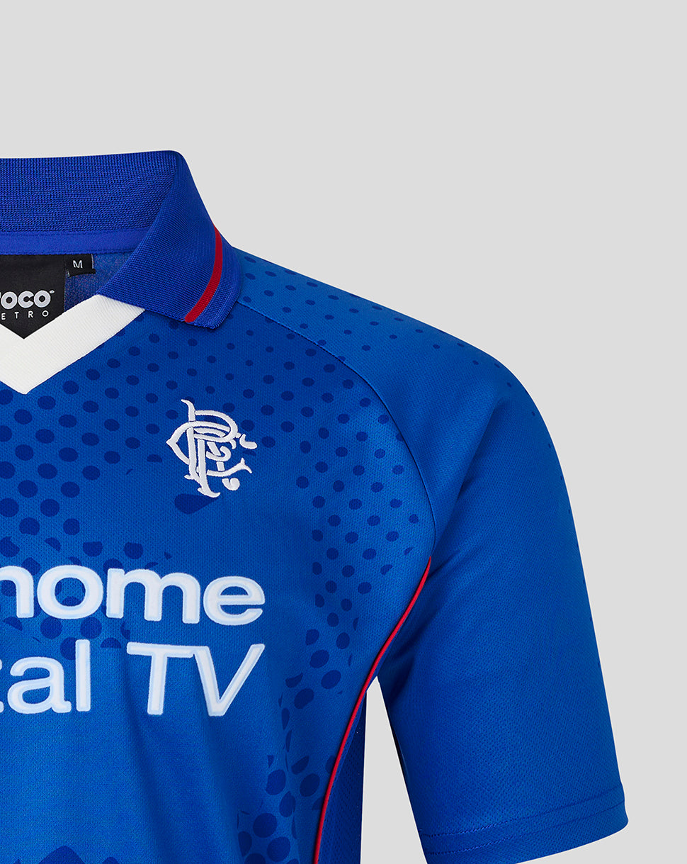 Rangers Unisex Retro 2002-03 Thuis Shirt - Blauw