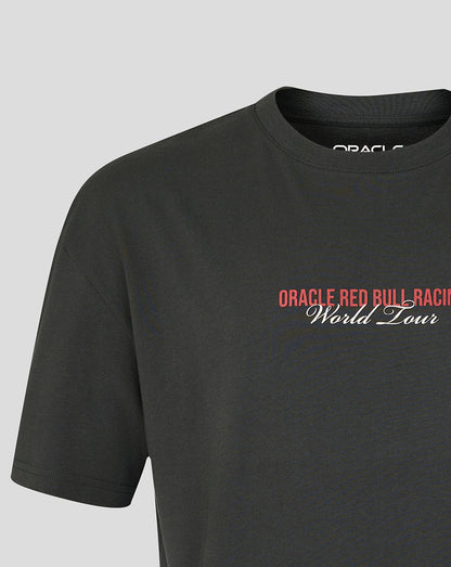Black t-shirt with Oracle Red Bull Racing logo on a gray background