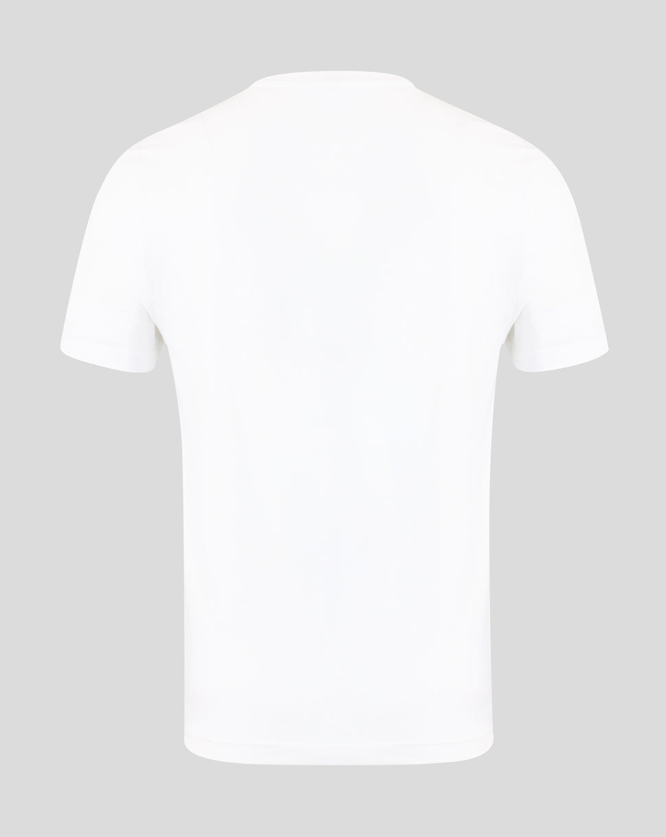 England Cricket unisex 26/27 Essentials Crest t-shirt met korte mouw - Wit