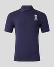 Navy England Cricket unisex polo with crest logo on the left chest