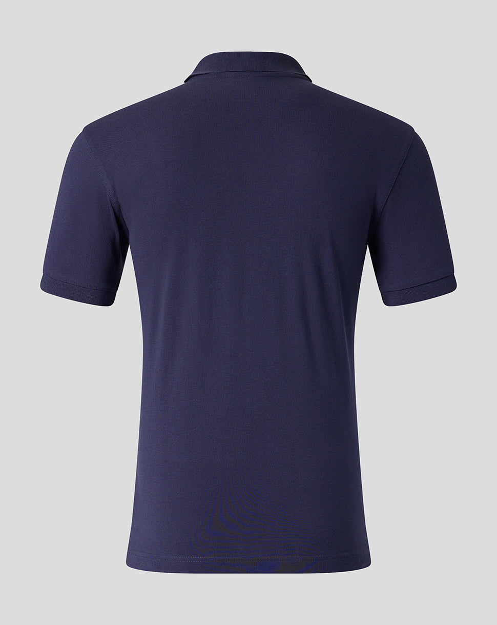 England Cricket Unisex 26/27 Essentials Crest Polo met korte mouwen - Marineblauw