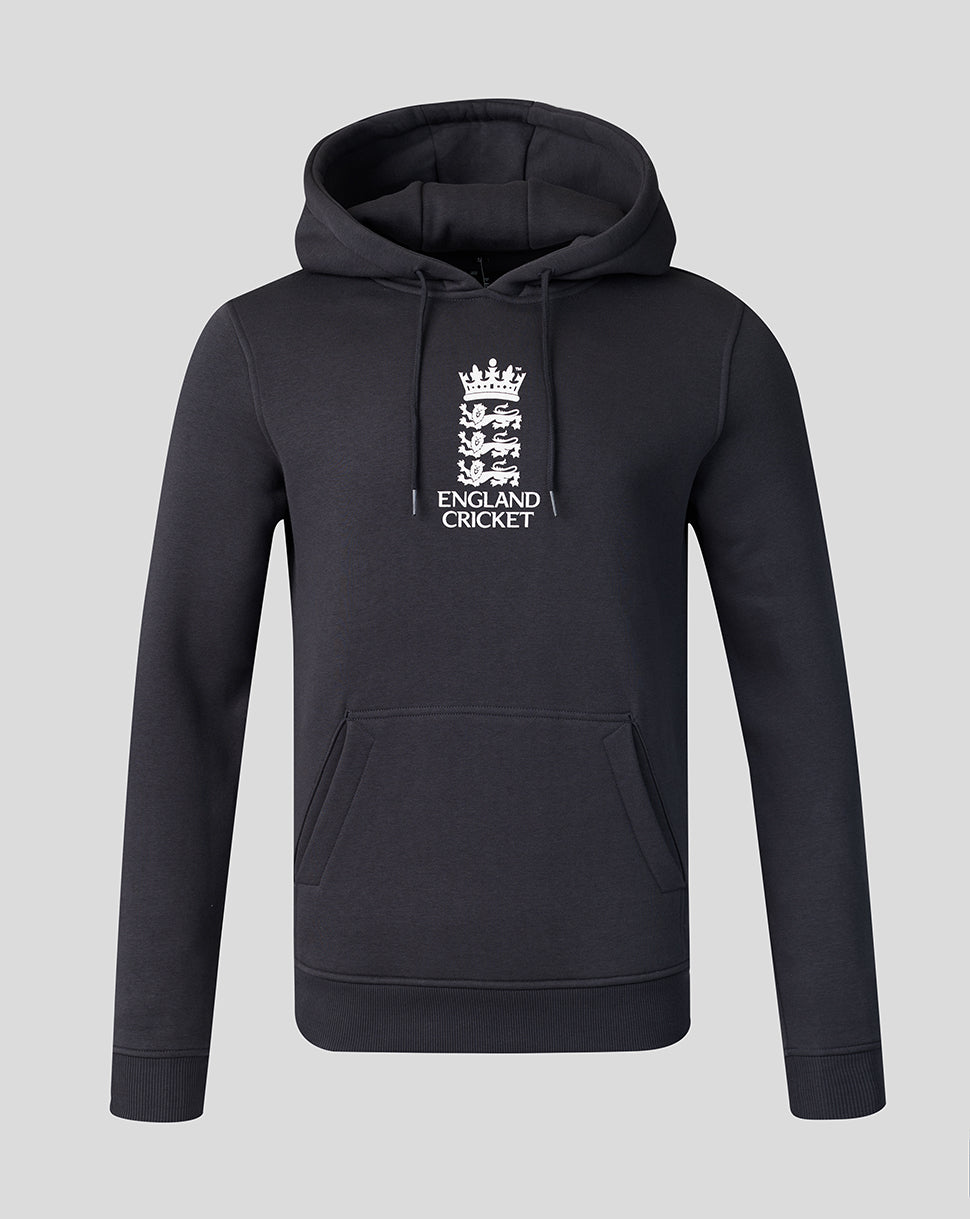 England Cricket Unisex 26/27 Essentials Crest Hoodie - Marineblauw