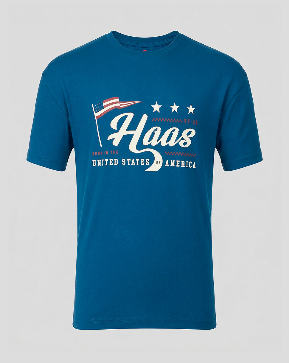 Bandera Official Haas Team Unisex USA Camiseta – Poseidón - Poseidon