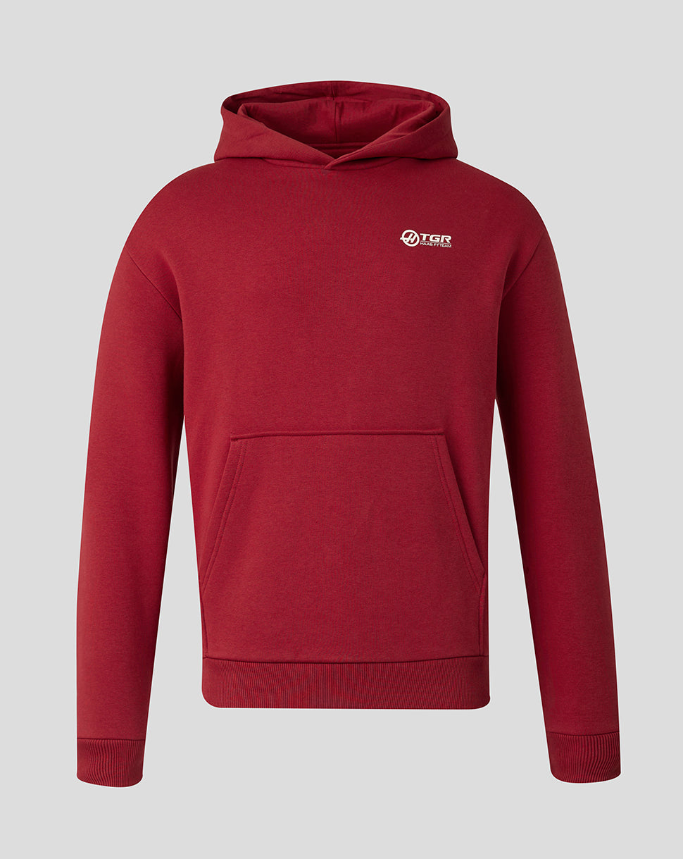 Official Haas Team Unisex USA Flag Hoodie - Red - Red