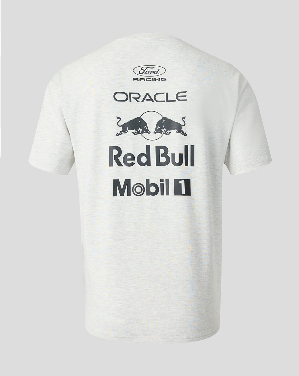Oracle Red Bull Racing Unisex klassiek T-shirt met korte mouwen - Gebroken wit gemêleerd - Gebroken wit gemêleerd