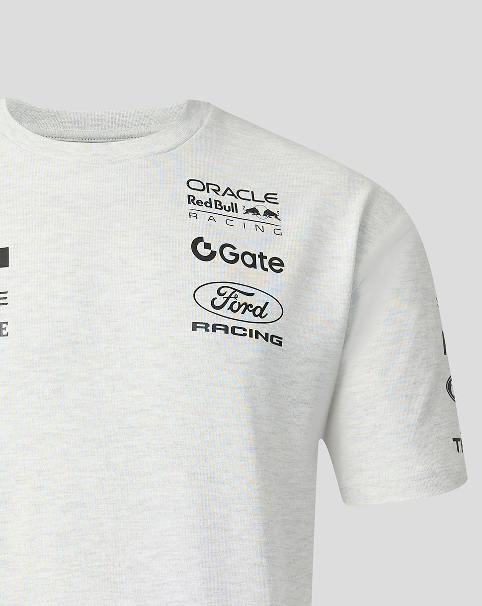 Oracle Red Bull Racing Unisex klassiek T-shirt met korte mouwen - Gebroken wit gemêleerd - Gebroken wit gemêleerd