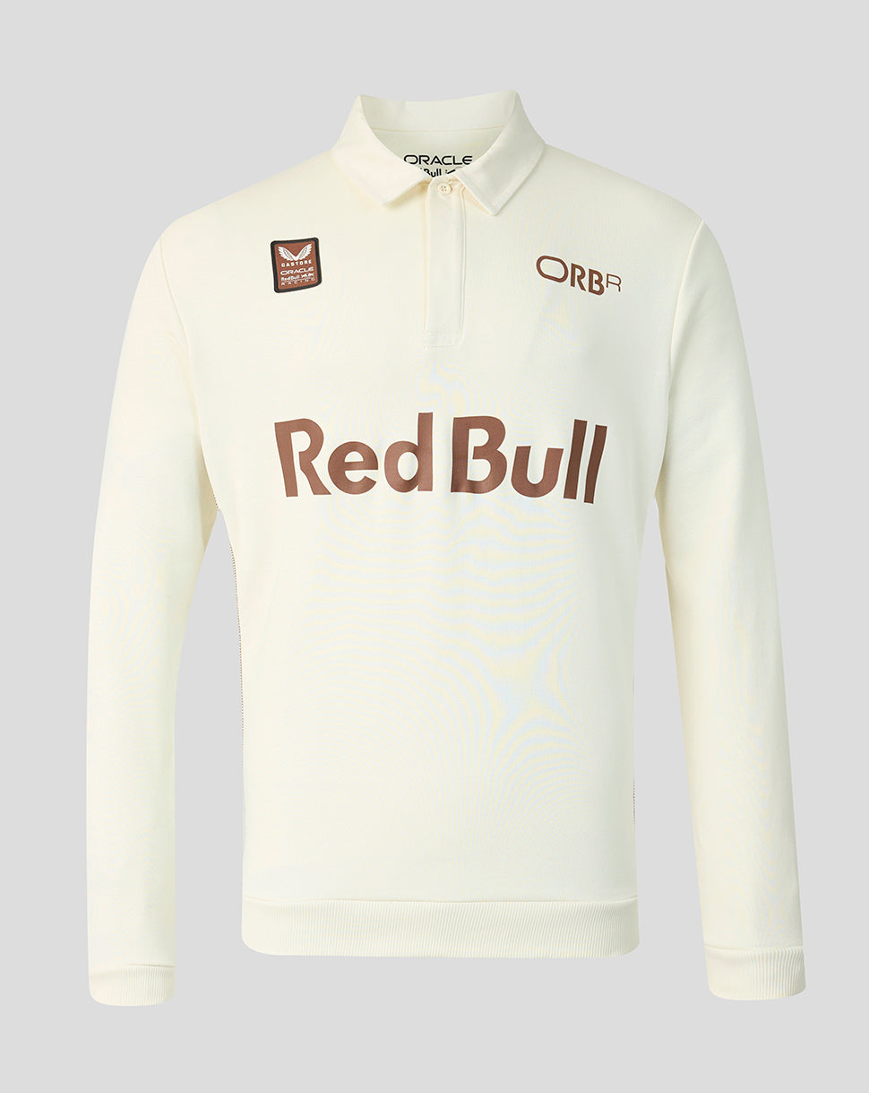 Oracle Red Bull Racing Unisex Camiseta clásica de manga larga Henley - Blanco roto jaspeado - Blanco roto jaspeado