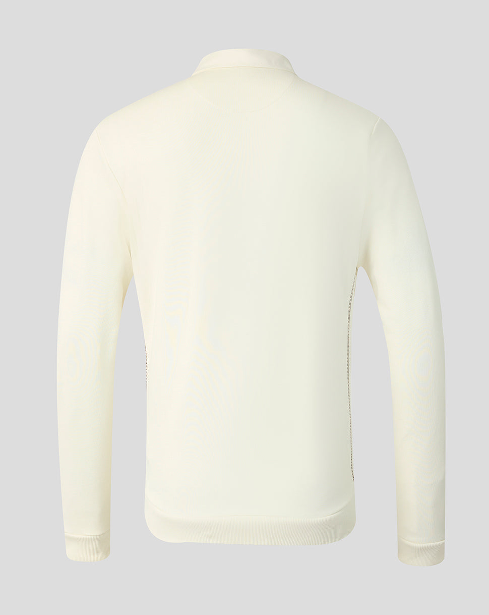 Oracle Red Bull Racing Unisex Camiseta clásica de manga larga Henley - Blanco roto jaspeado - Blanco roto jaspeado