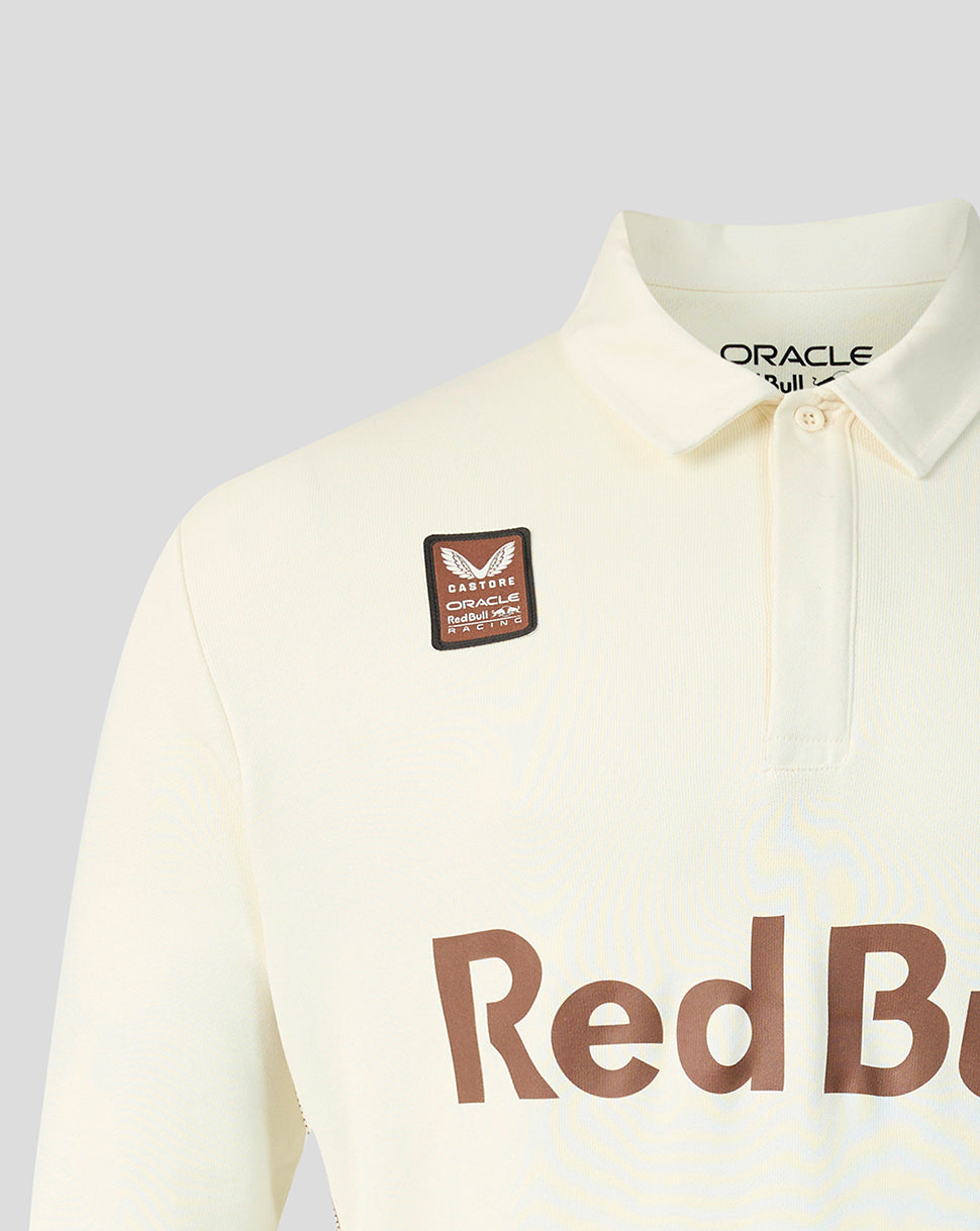 Oracle Red Bull Racing Unisex Camiseta clásica de manga larga Henley - Blanco roto jaspeado - Blanco roto jaspeado