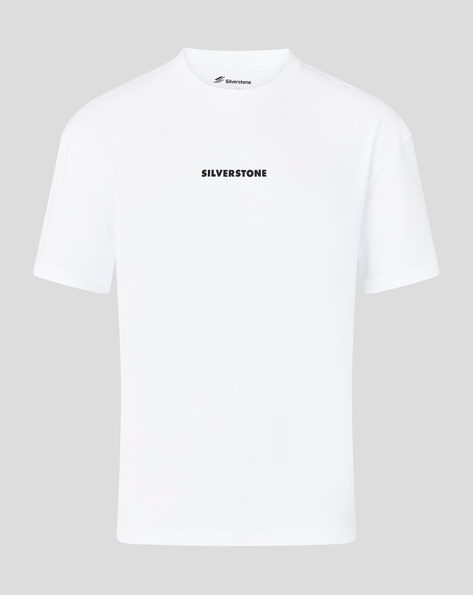 Silverstone Unisex Heritage Kurzarm-T-Shirt – Weiss - Weiss