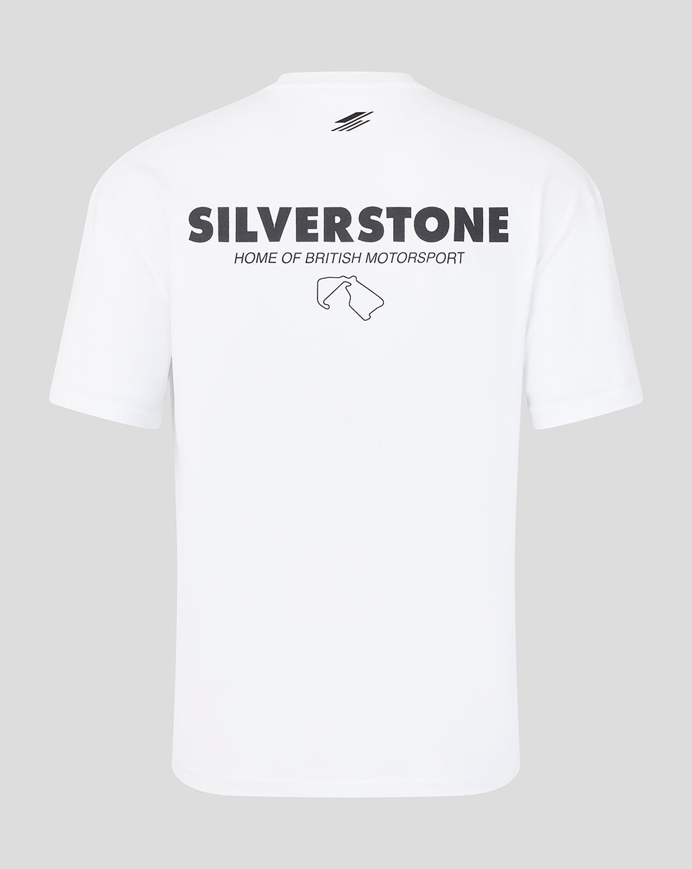 Silverstone Unisex Heritage Kurzarm-T-Shirt – Weiss - Weiss