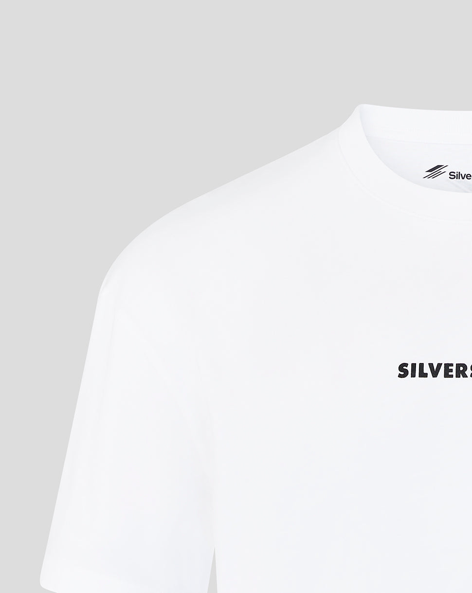 Silverstone Unisex Heritage Kurzarm-T-Shirt – Weiss - Weiss