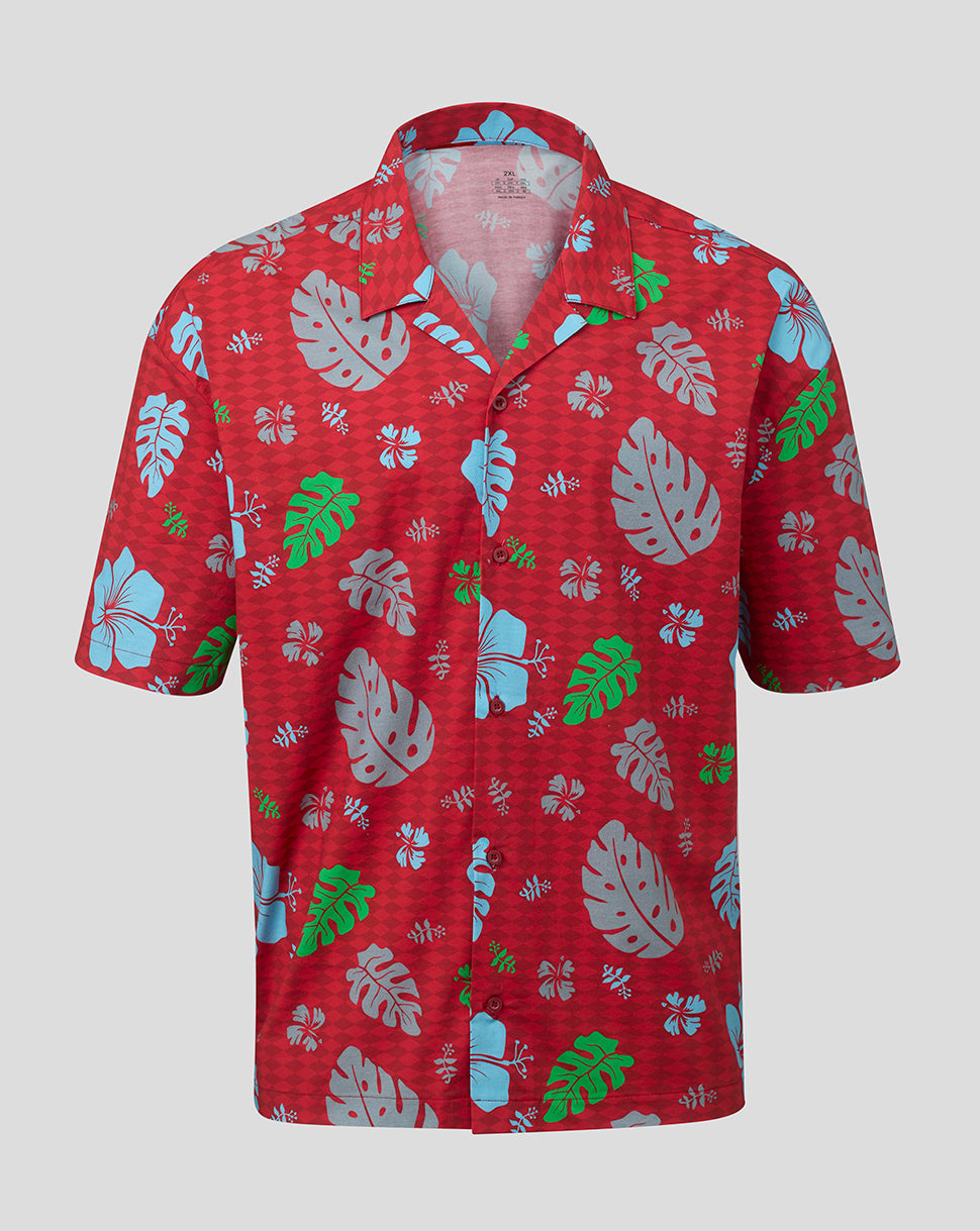 Harlequins Unisex 2026 Big Summer Kick Off Hawaiian Shirt - Red