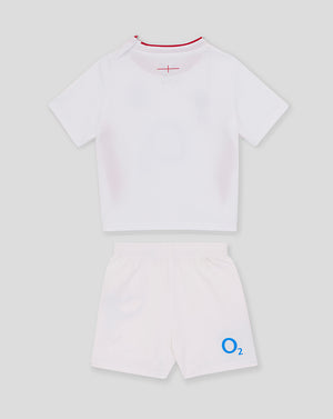 Baby’s England Rugby 25/26 Home Short Sleeve Kit – Brilliant White