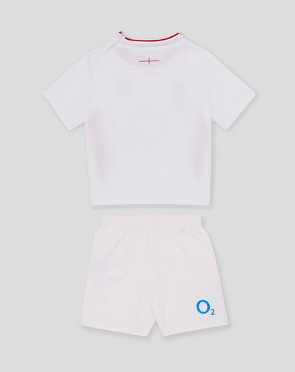 Baby’s England Rugby 25/26 Home Short Sleeve Kit – Brilliant White