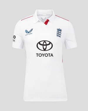 England Cricket Test Women's Short Sleeve Shirt 25/26